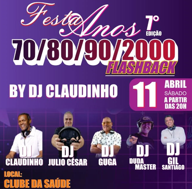 FESTA DE FLASHBACK ANOS 70/80/90/2000