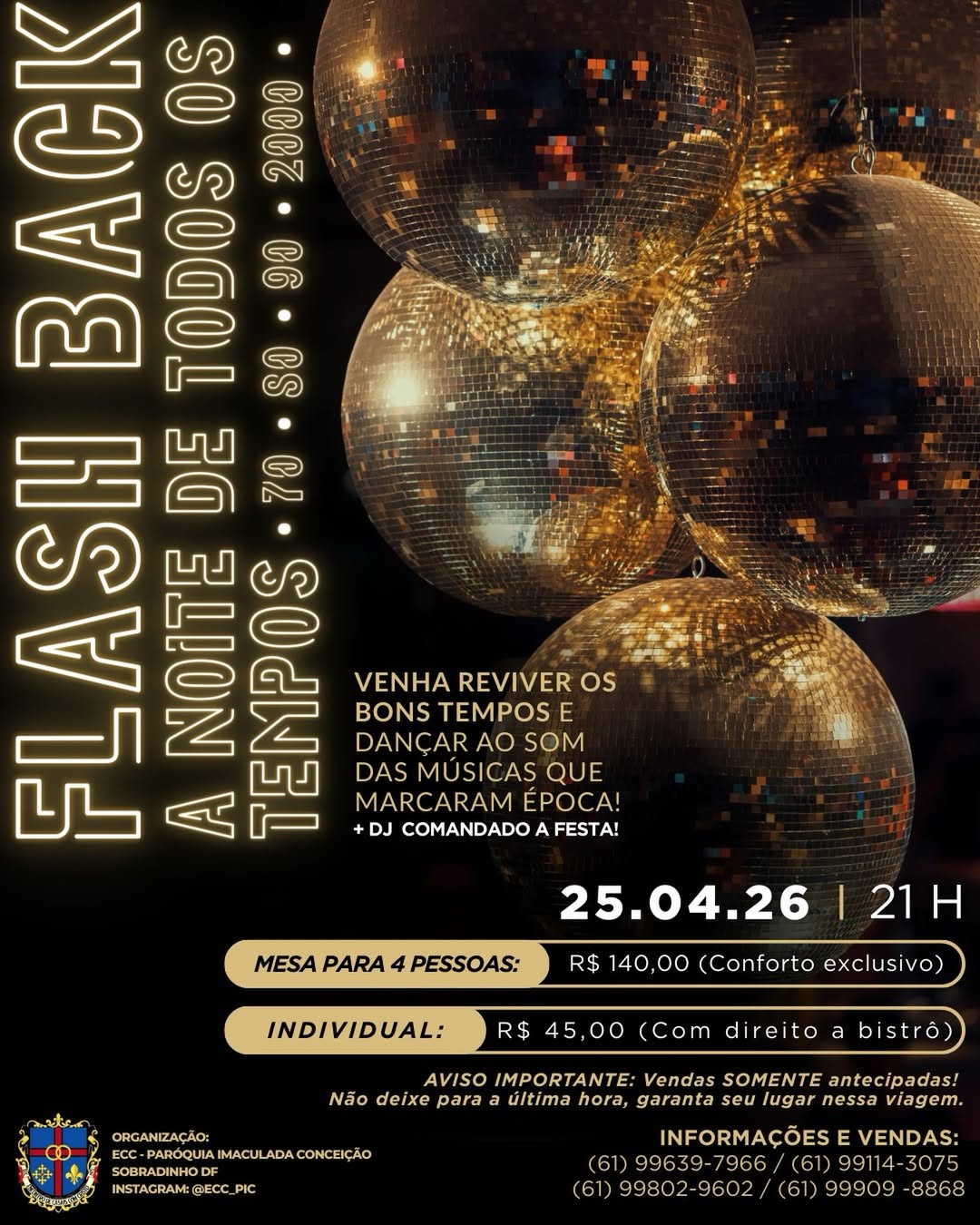 Flyer Secundário de FLASH BACK – A NOITE DE TODOS OS TEMPOS