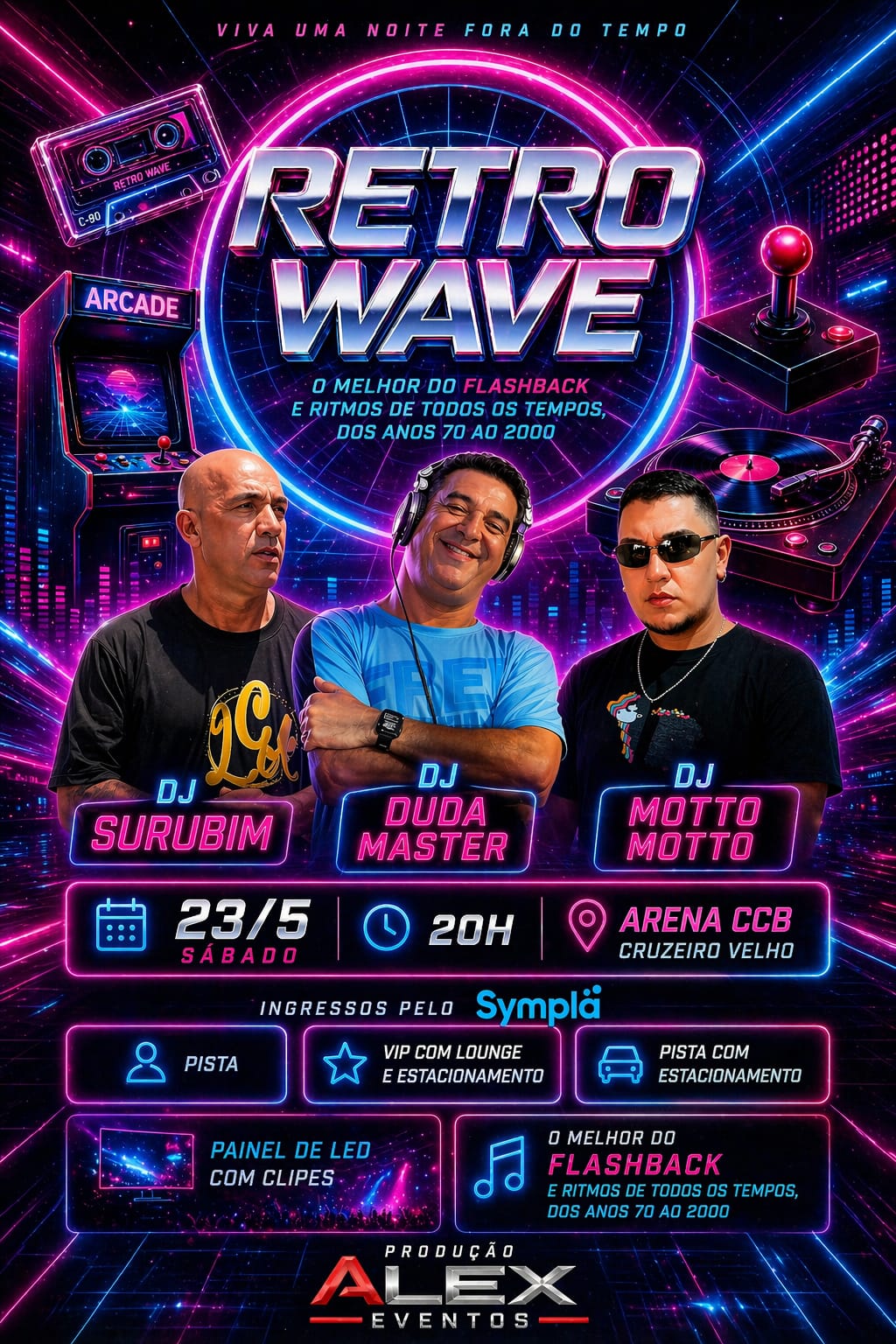 Flyer Secundário de RETROWAVE